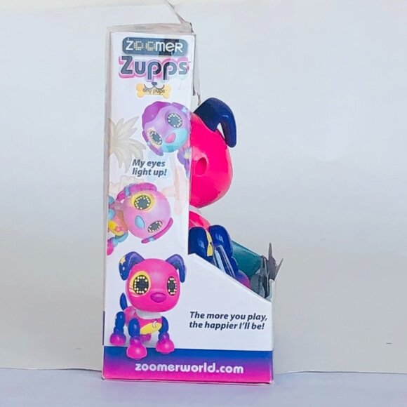 Zoomer Zupps Retriever Dusk Electra Interactive Puppy w/light, sounds New Sealed - Picture 10 of 16